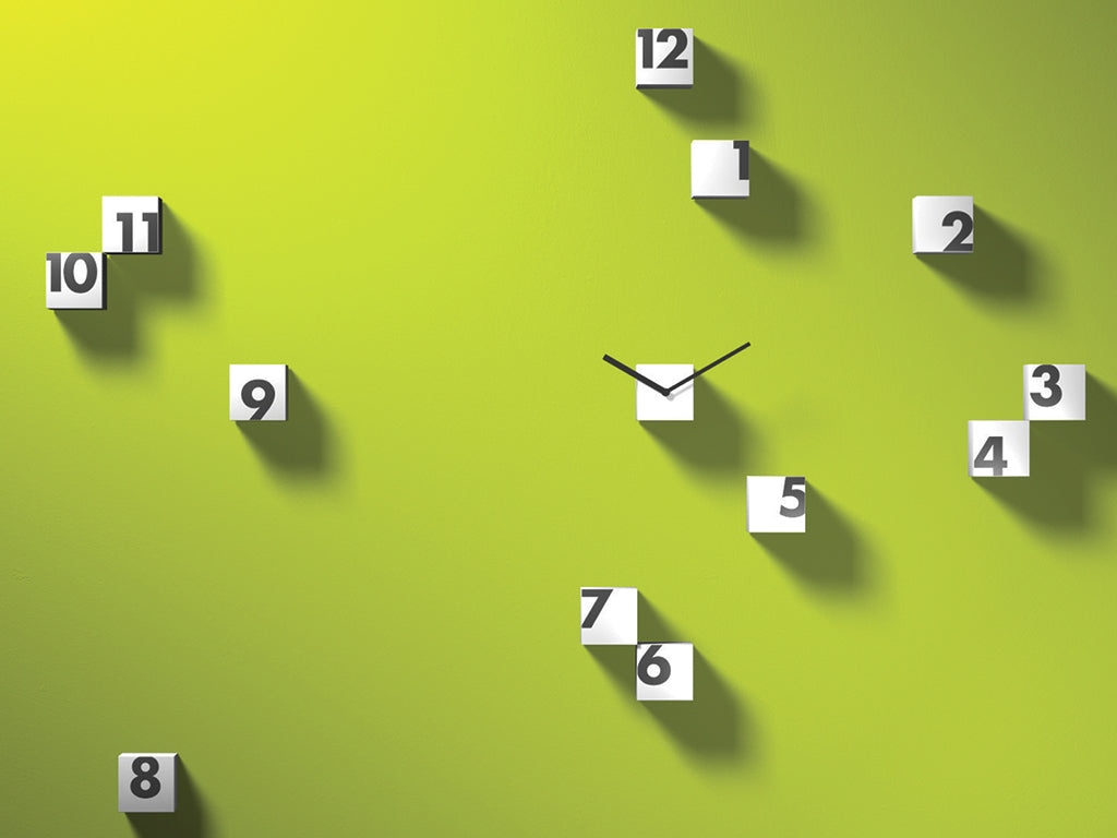 Progetti Wanduhr Rnd_time white