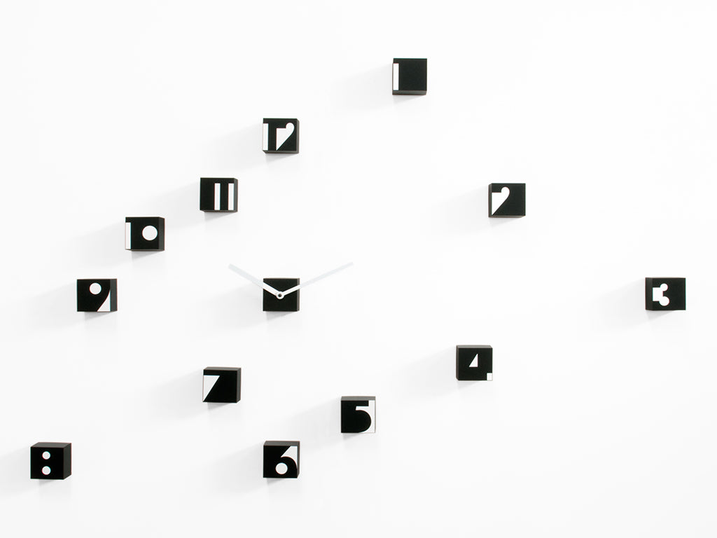 Progetti Wanduhr Rnd_time black