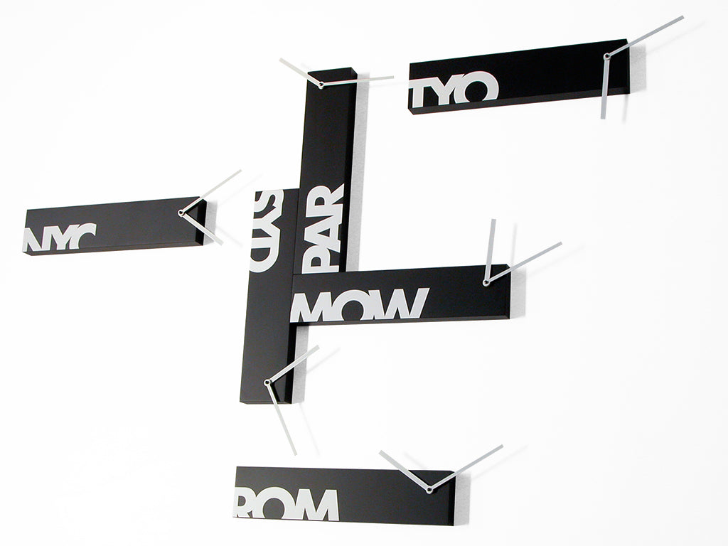 Progetti Wanduhr Souvenir black