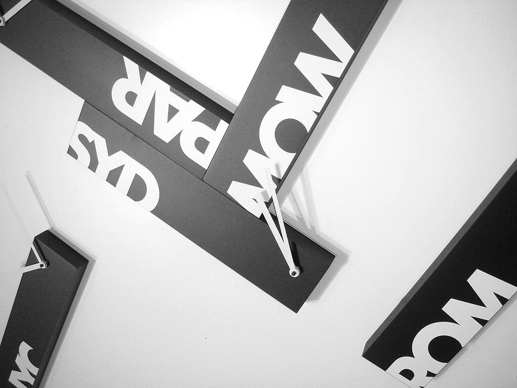 Progetti Wanduhr Souvenir black