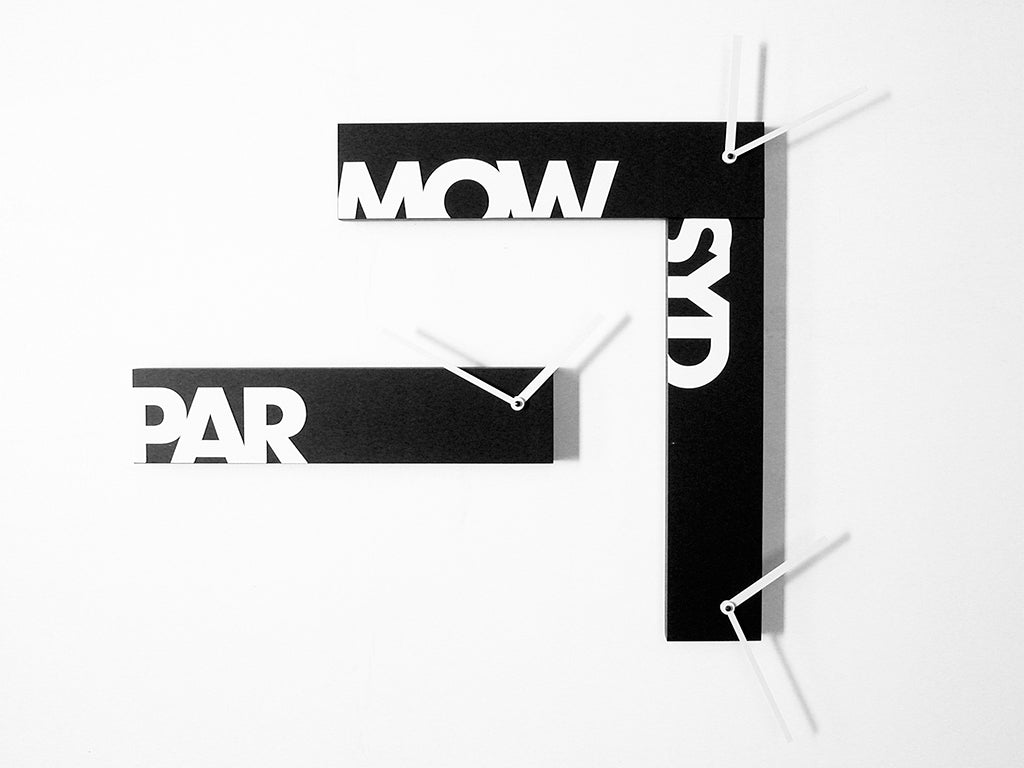 Progetti Wanduhr Souvenir black