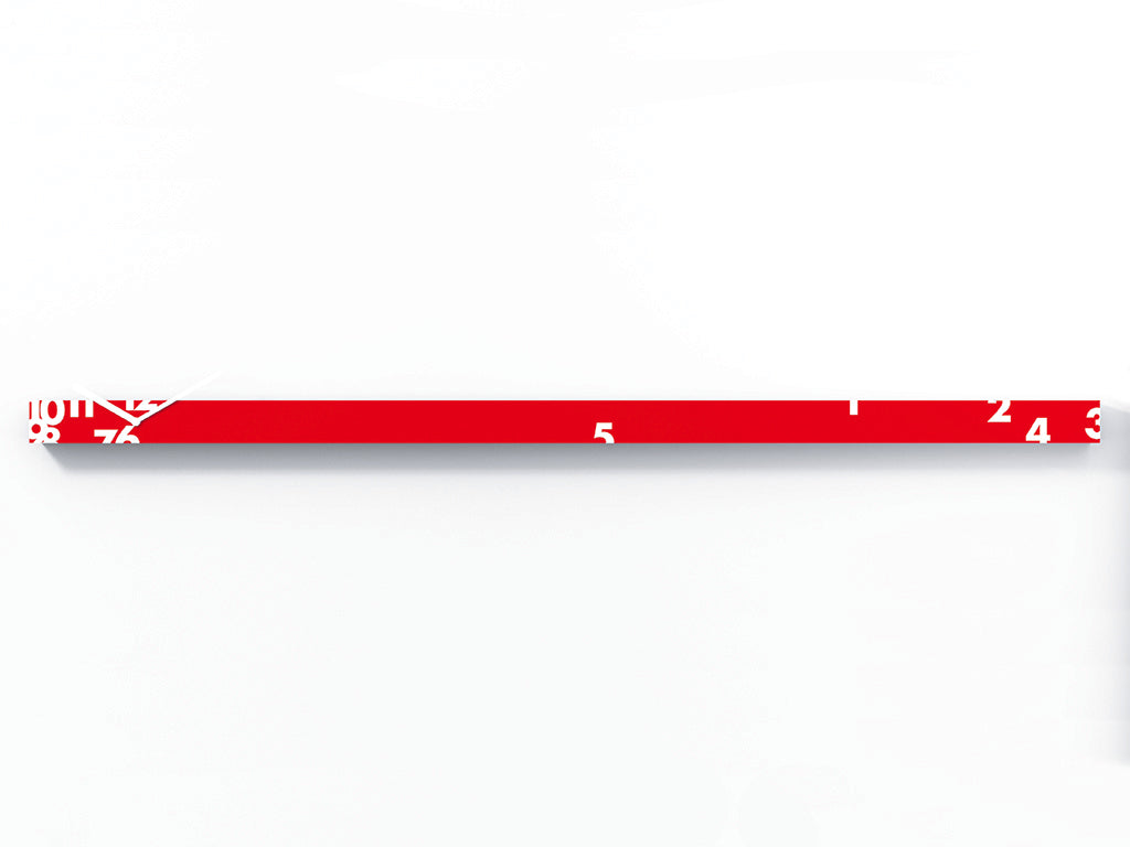 Progetti Wanduhr IlTempoString red horizontal