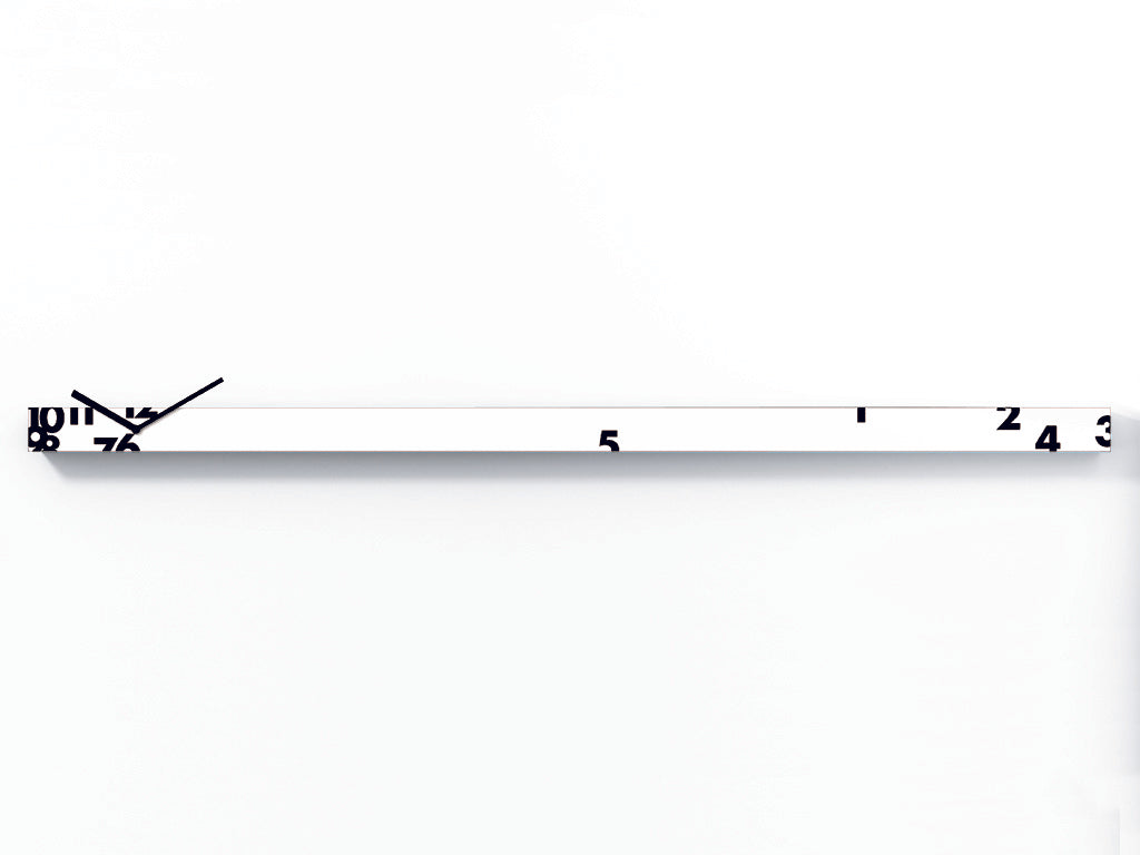 Progetti Wanduhr IlTempoString white horizontal