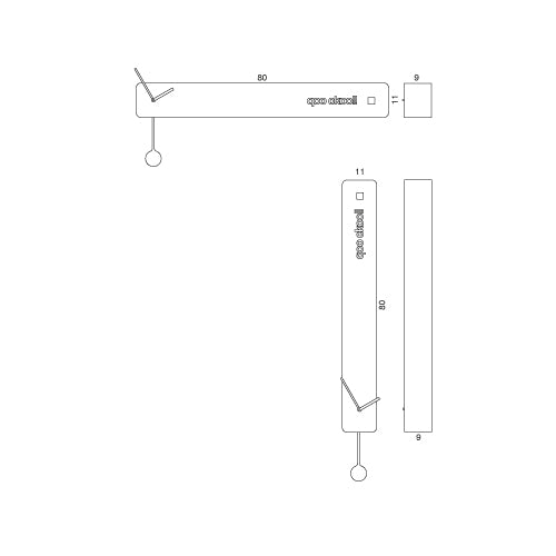 Progetti Wanduhr q02 black