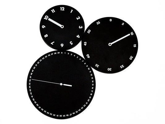 Progetti Wanduhr H:M:S: black