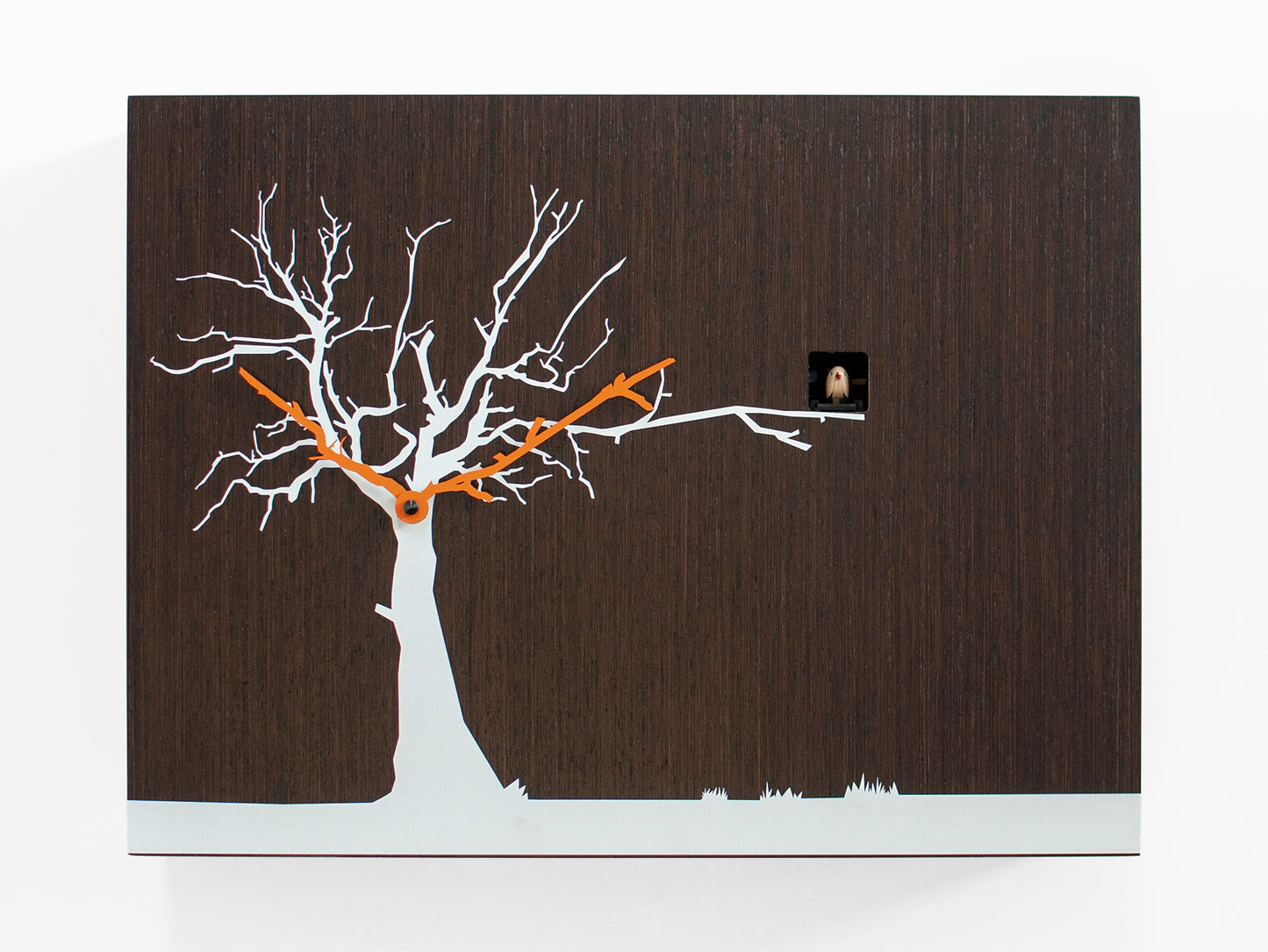 Progetti Wanduhr CùCùRùKù natural wenge white tree