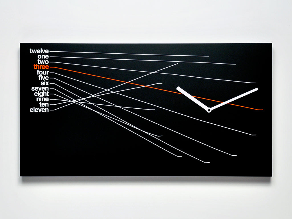 Progetti Wanduhr TimeLine black