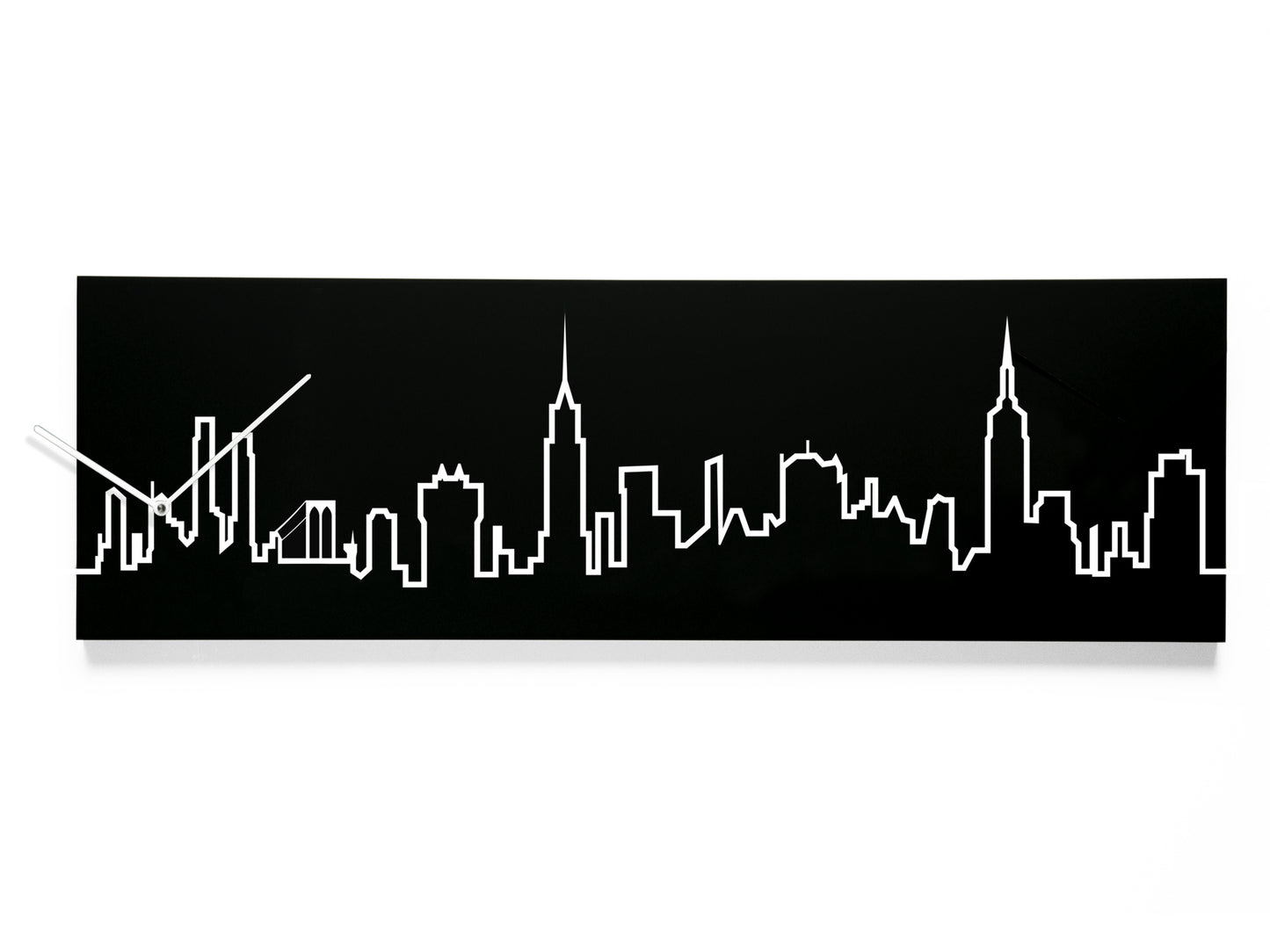Progetti Wanduhr SkyLine New York black