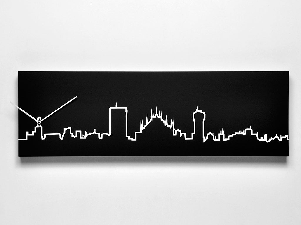Progetti Wanduhr SkyLine Milano black