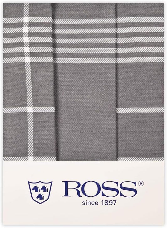 Ross 3er Pack Baumwoll Geschirrtücher 1837 silber