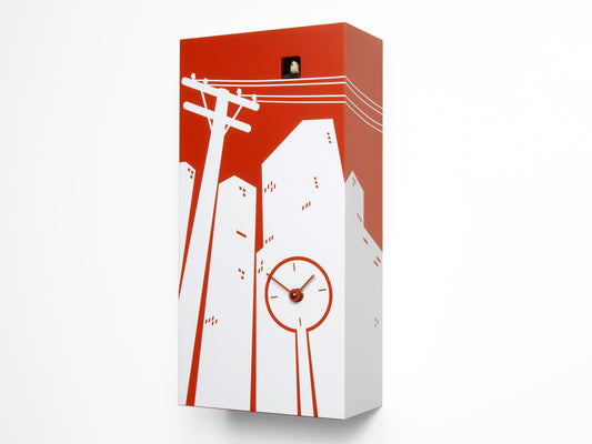 Progetti Wanduhr CucuCity red