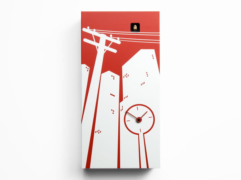 Progetti Wanduhr CucuCity red