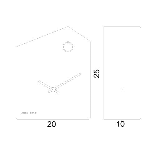 Progetti Wanduhr Cucu_Chic white