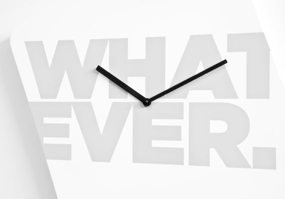 Progetti Wanduhr Whatever white