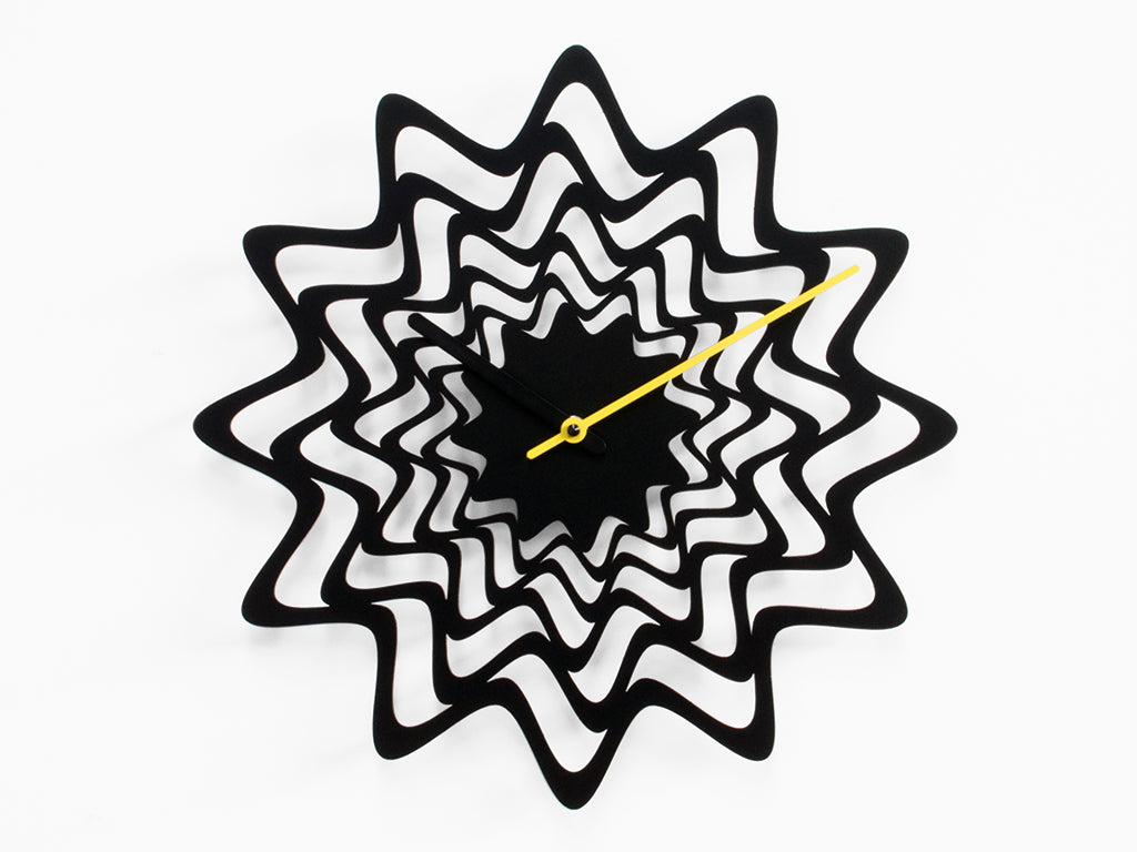 Progetti Wanduhr Flux black