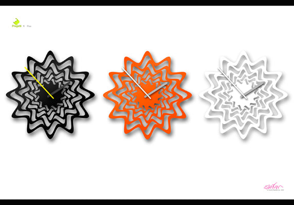 Progetti Wanduhr Flux red