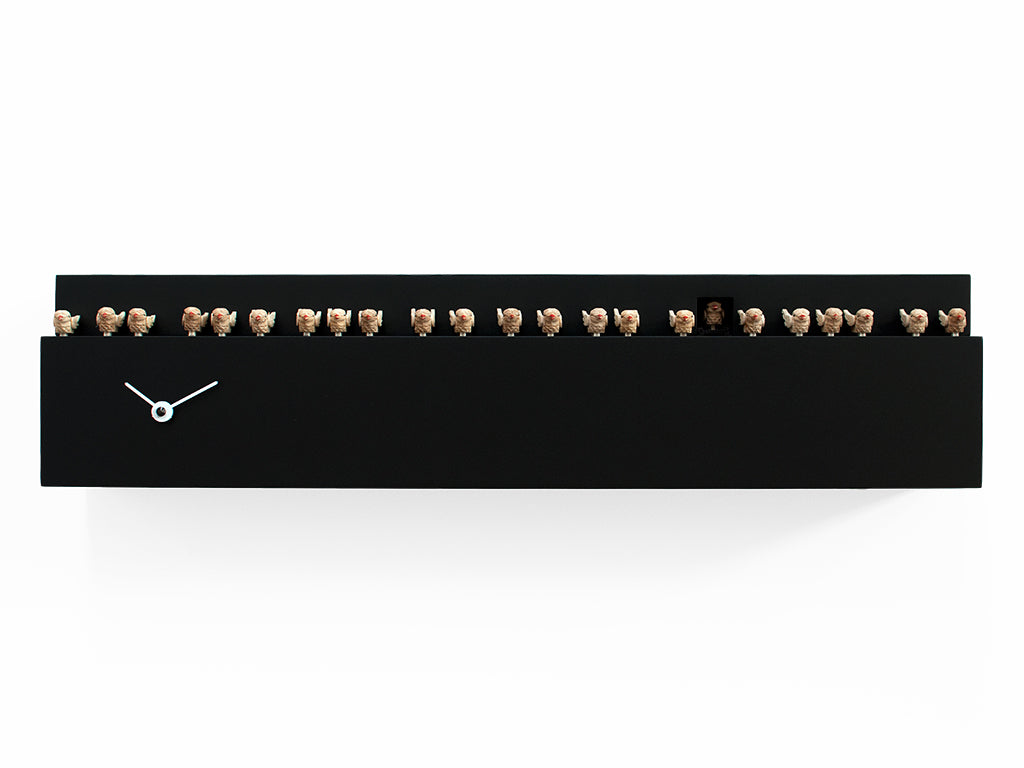 Progetti Wanduhr Fatti + in là black