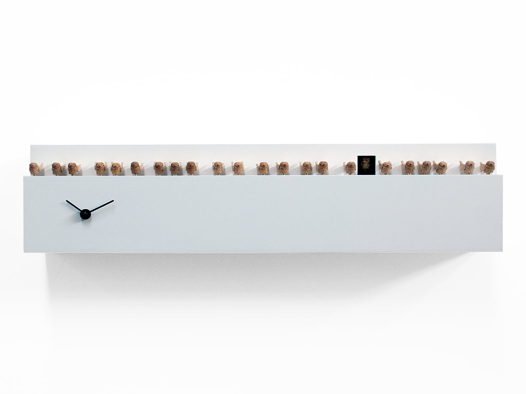 Progetti Wanduhr Fatti + in là white