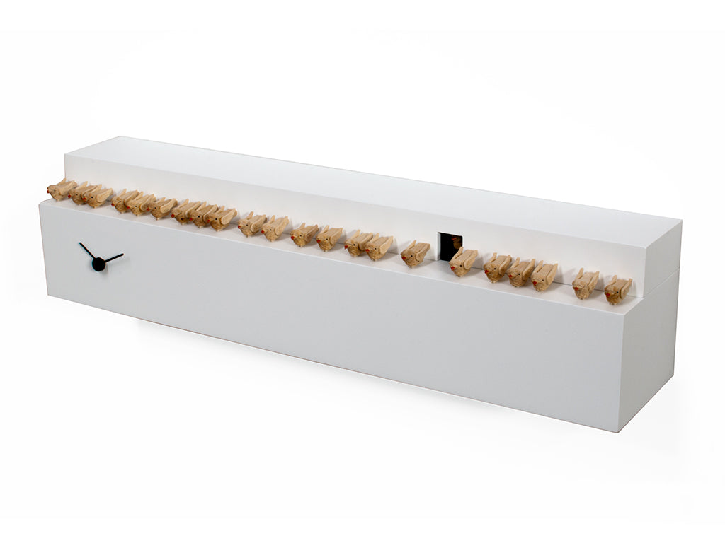 Progetti Wanduhr Fatti + in là white