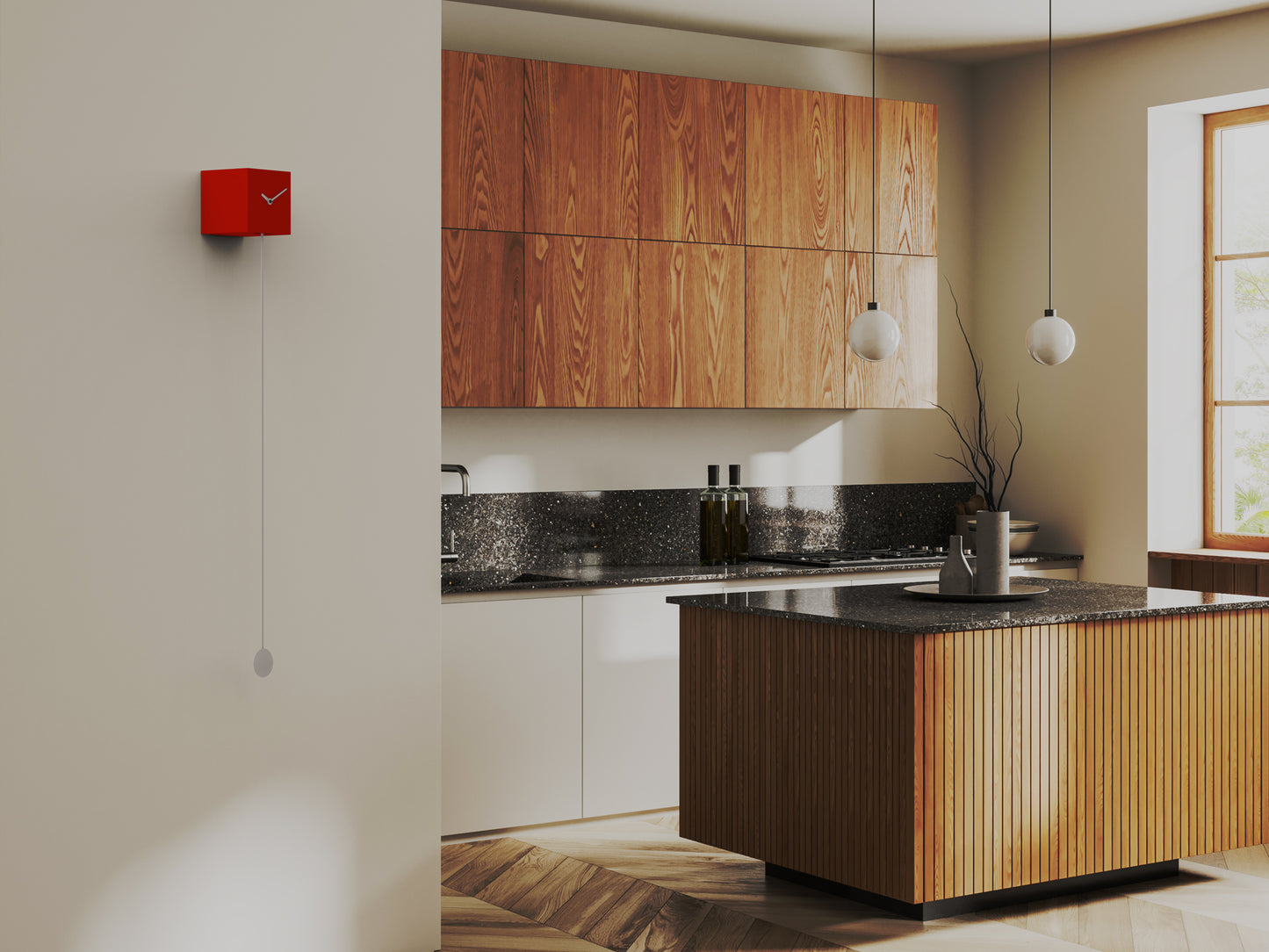 Progetti Wanduhr Long_time red