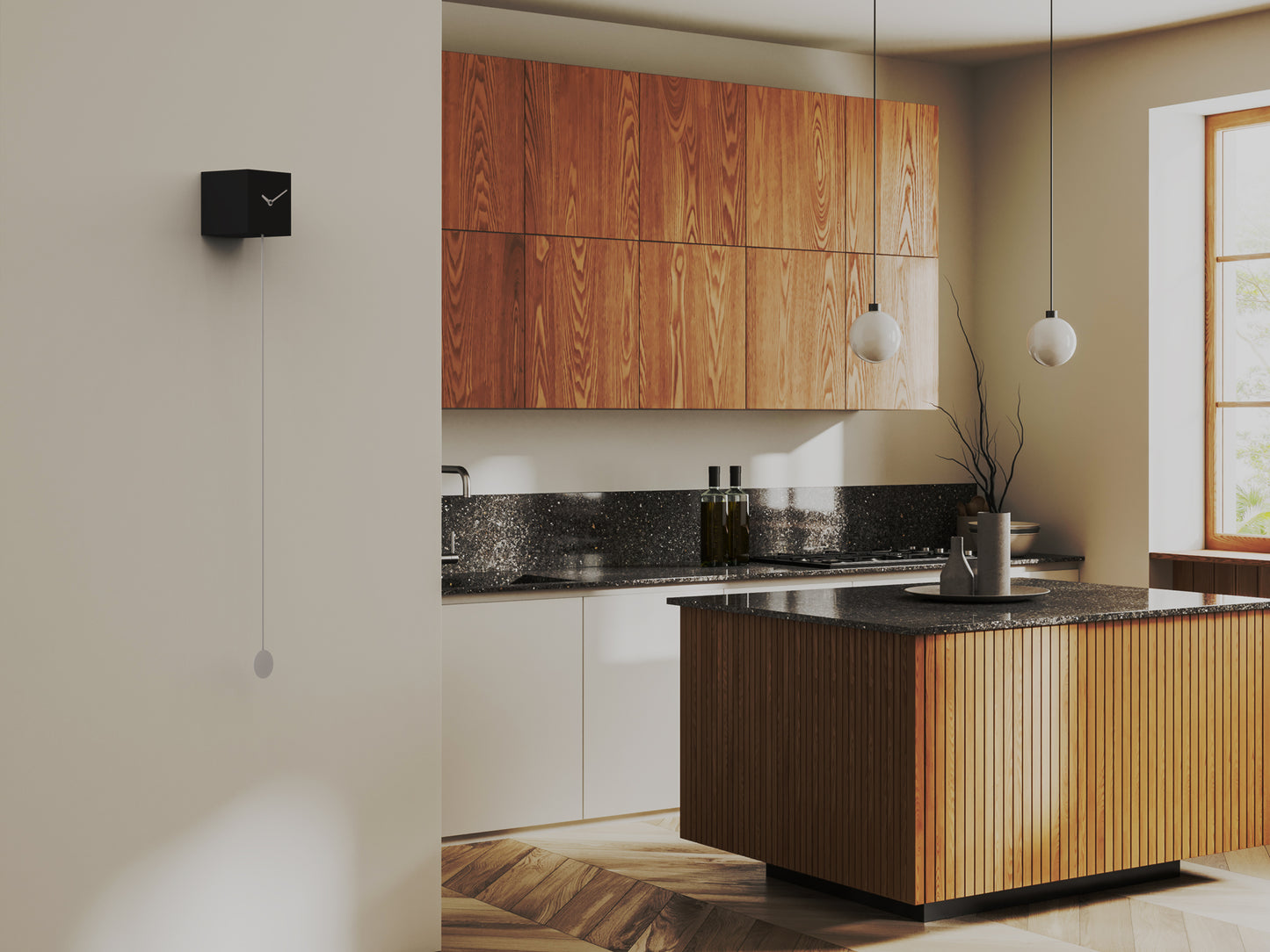 Progetti Wanduhr Long_time black