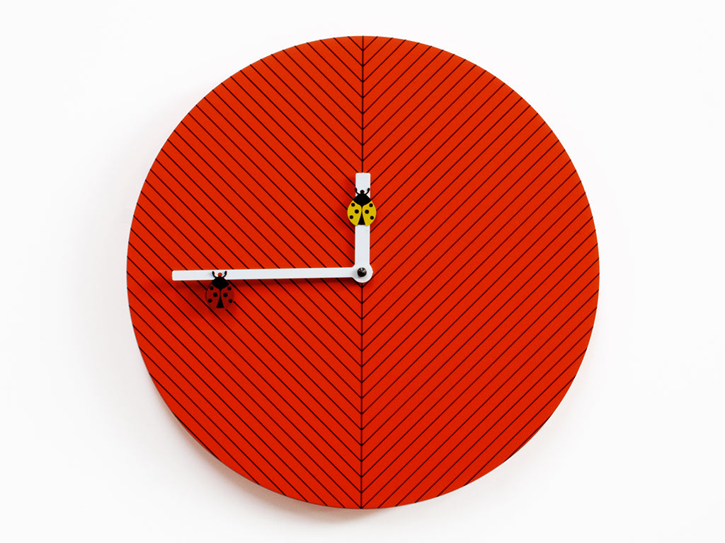 Progetti Wanduhr Time2Bugs light orange