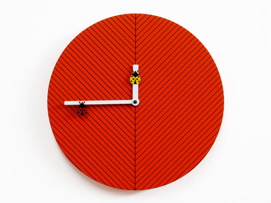 Progetti Wanduhr Time2Bugs light orange