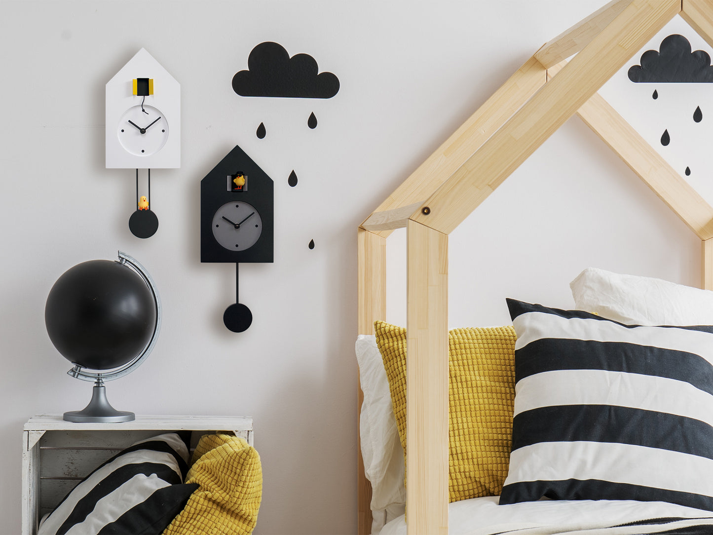 Progetti Wanduhr Freebird red