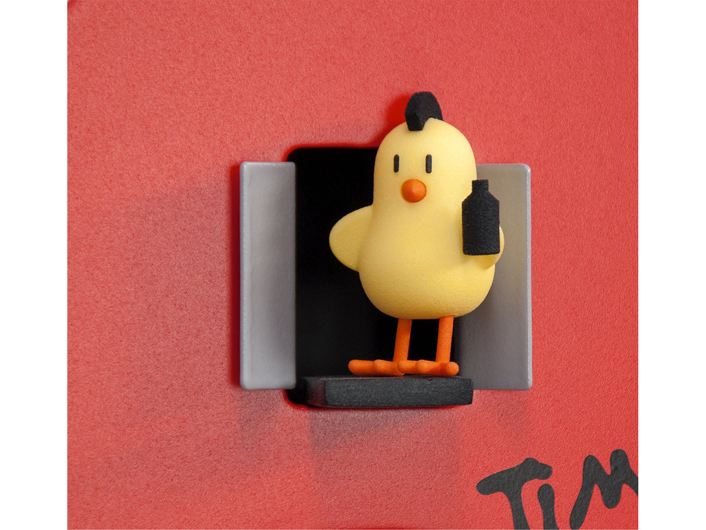 Progetti Wanduhr Freebird red