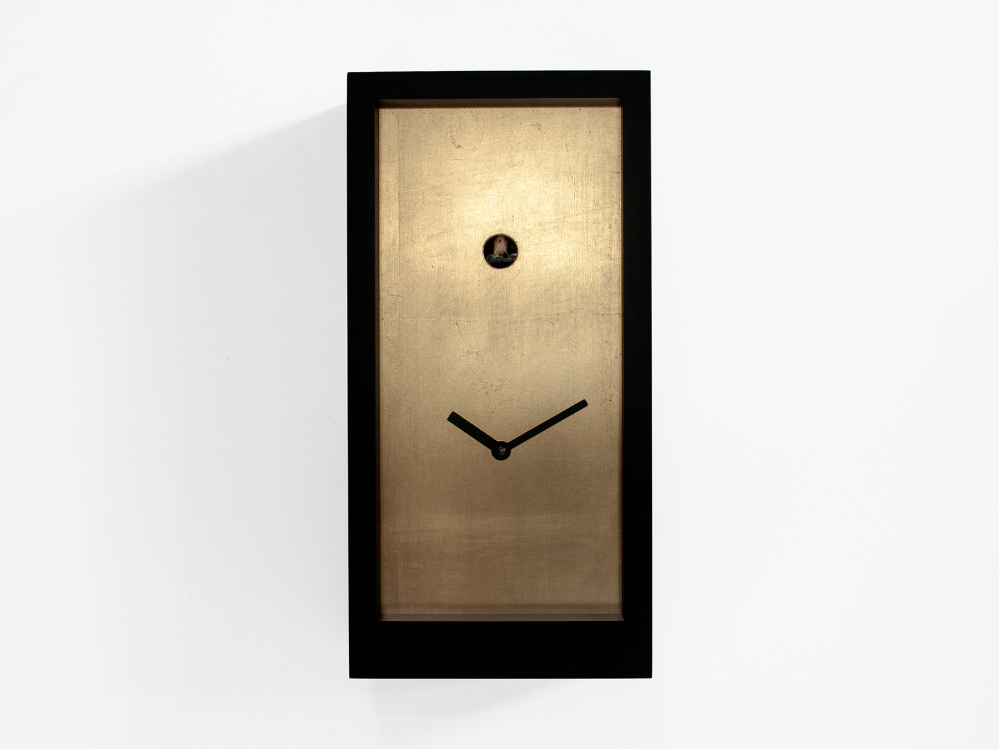 Progetti Wanduhr Fort Knox black/gold leaf