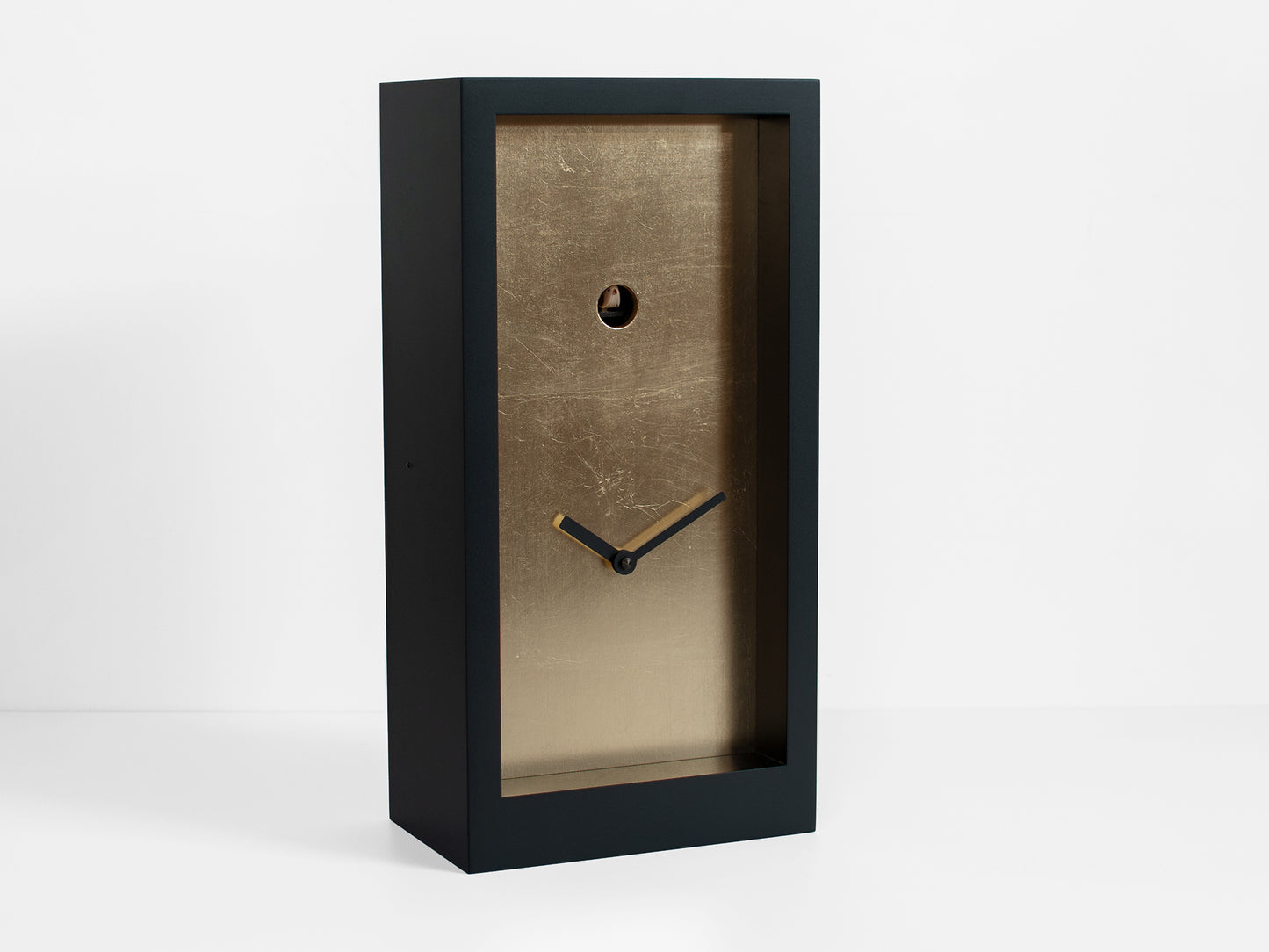 Progetti Wanduhr Fort Knox black/gold leaf