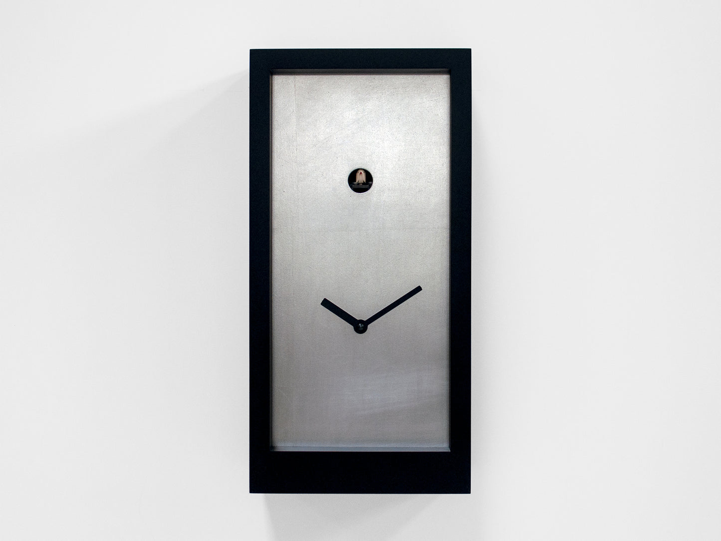 Progetti Wanduhr Fort Knox black/silver leaf