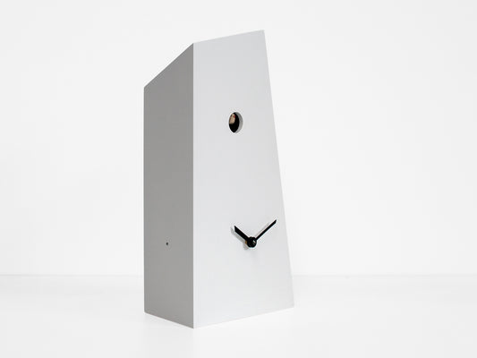 Progetti Wanduhr Monolith white