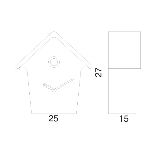 Progetti Wanduhr Mochi Mochi walnuss