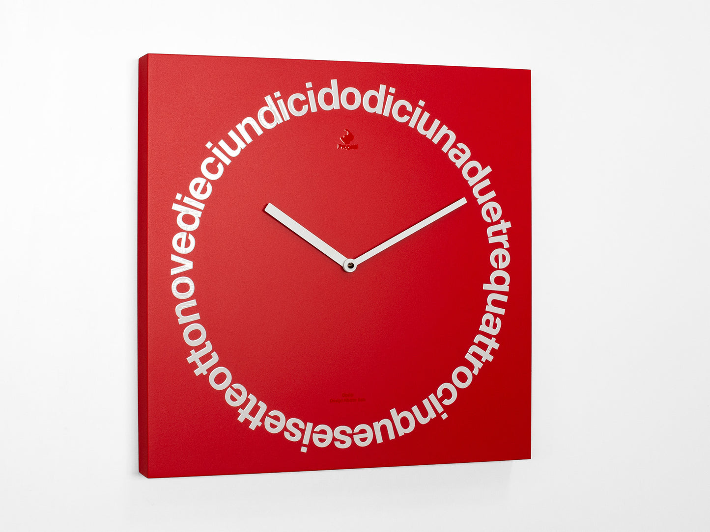 Progetti Wanduhr Dodici red (italian writing)