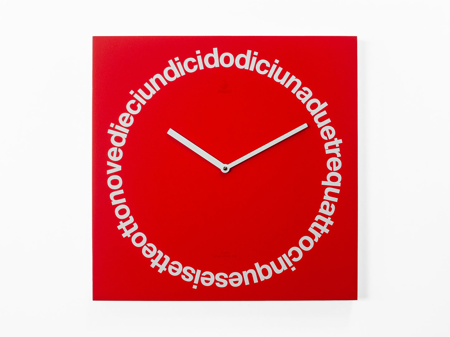 Progetti Wanduhr Dodici red (italian writing)