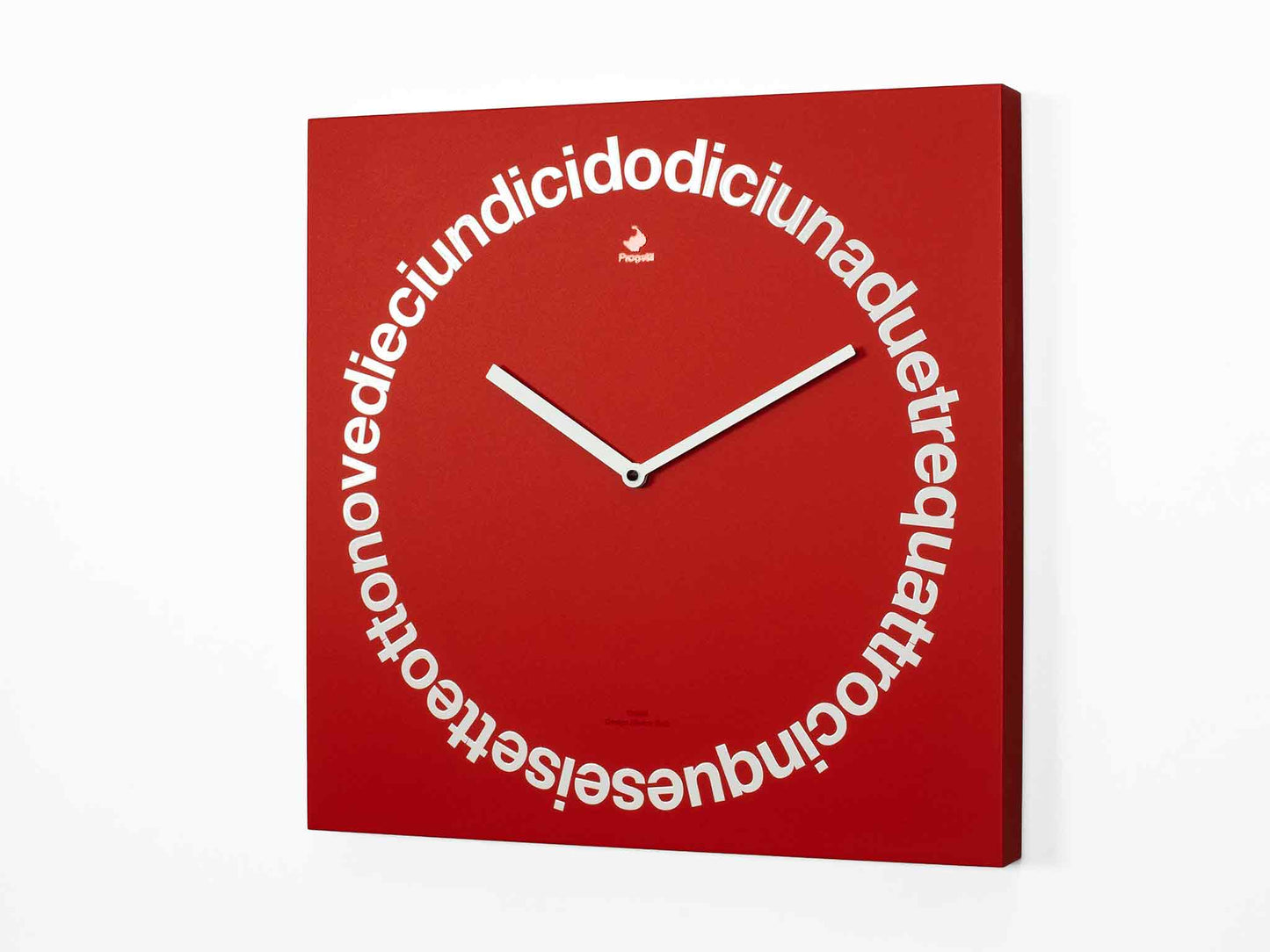 Progetti Wanduhr Dodici red (italian writing)