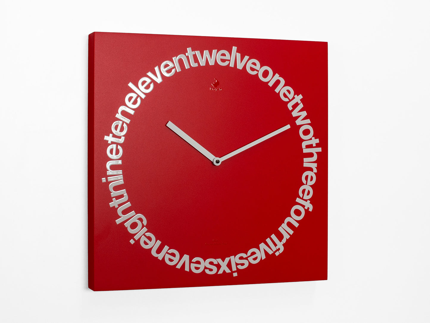 Progetti Wanduhr Dodici red (english writing)
