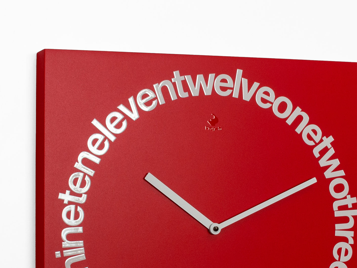 Progetti Wanduhr Dodici red (english writing)