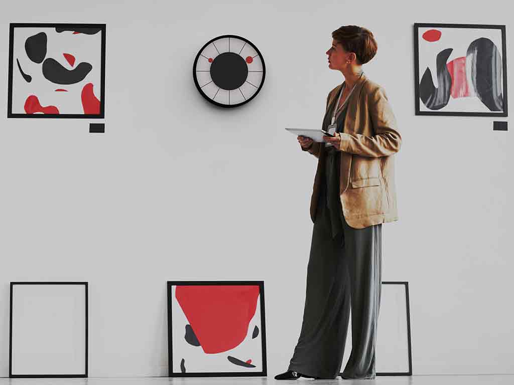 Progetti Wanduhr Roulette black