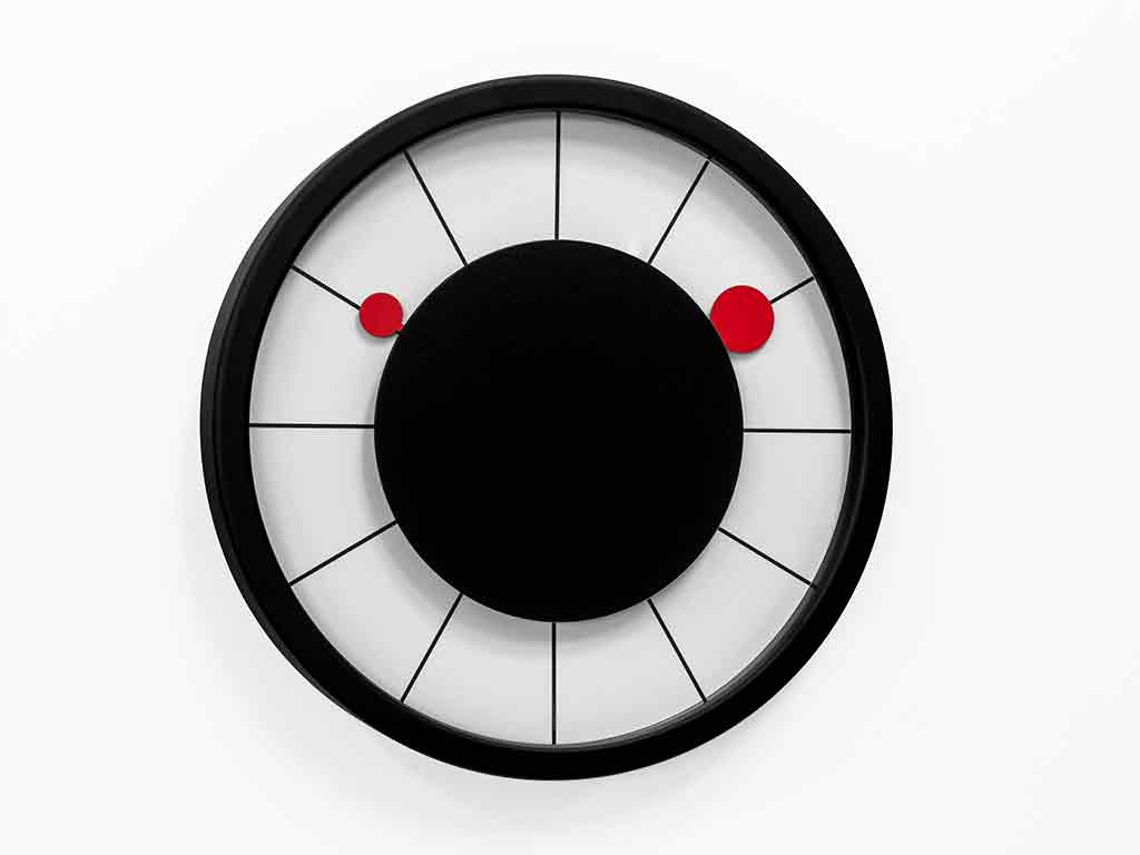 Progetti Wanduhr Roulette black