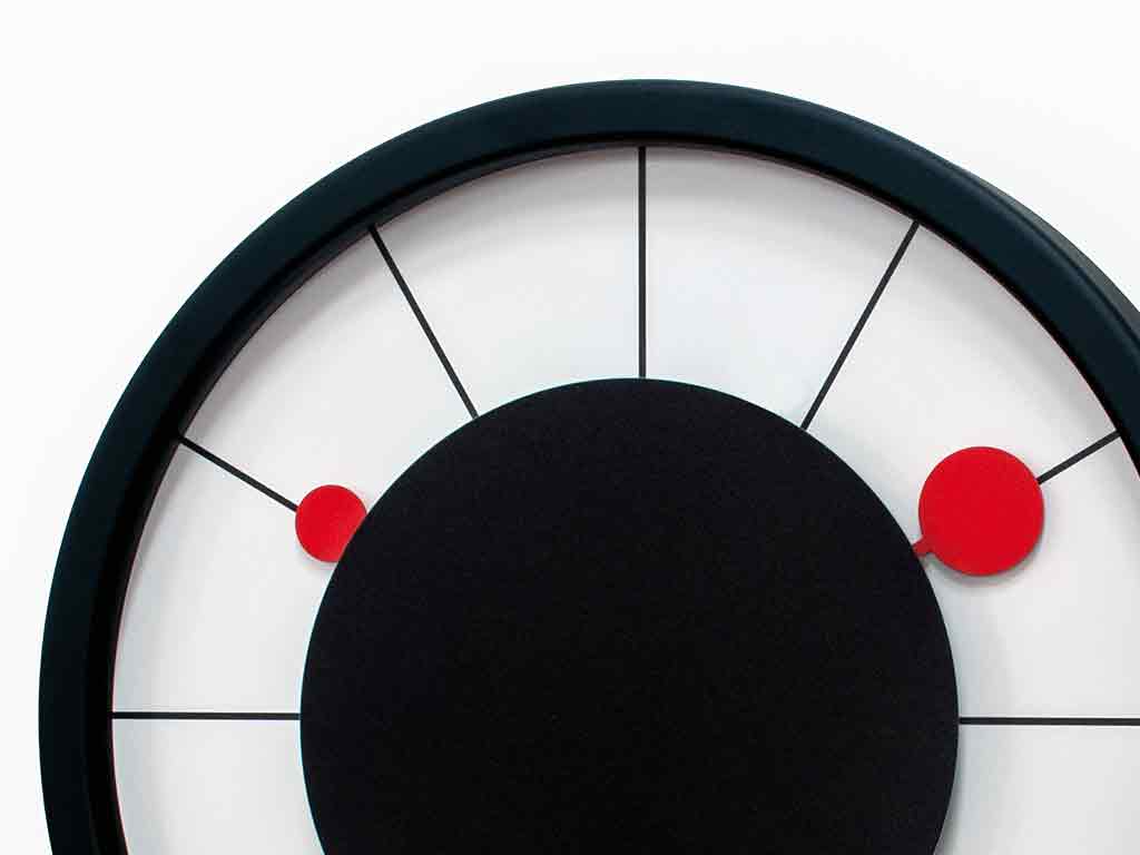 Progetti Wanduhr Roulette black