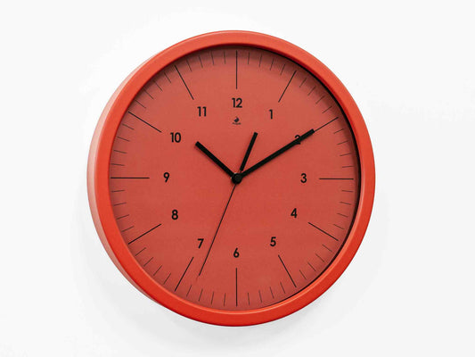 Progetti Wanduhr OnTime brick red