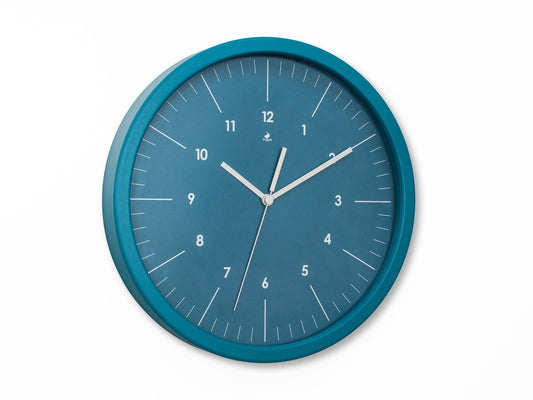 Progetti Wanduhr OnTime light blue