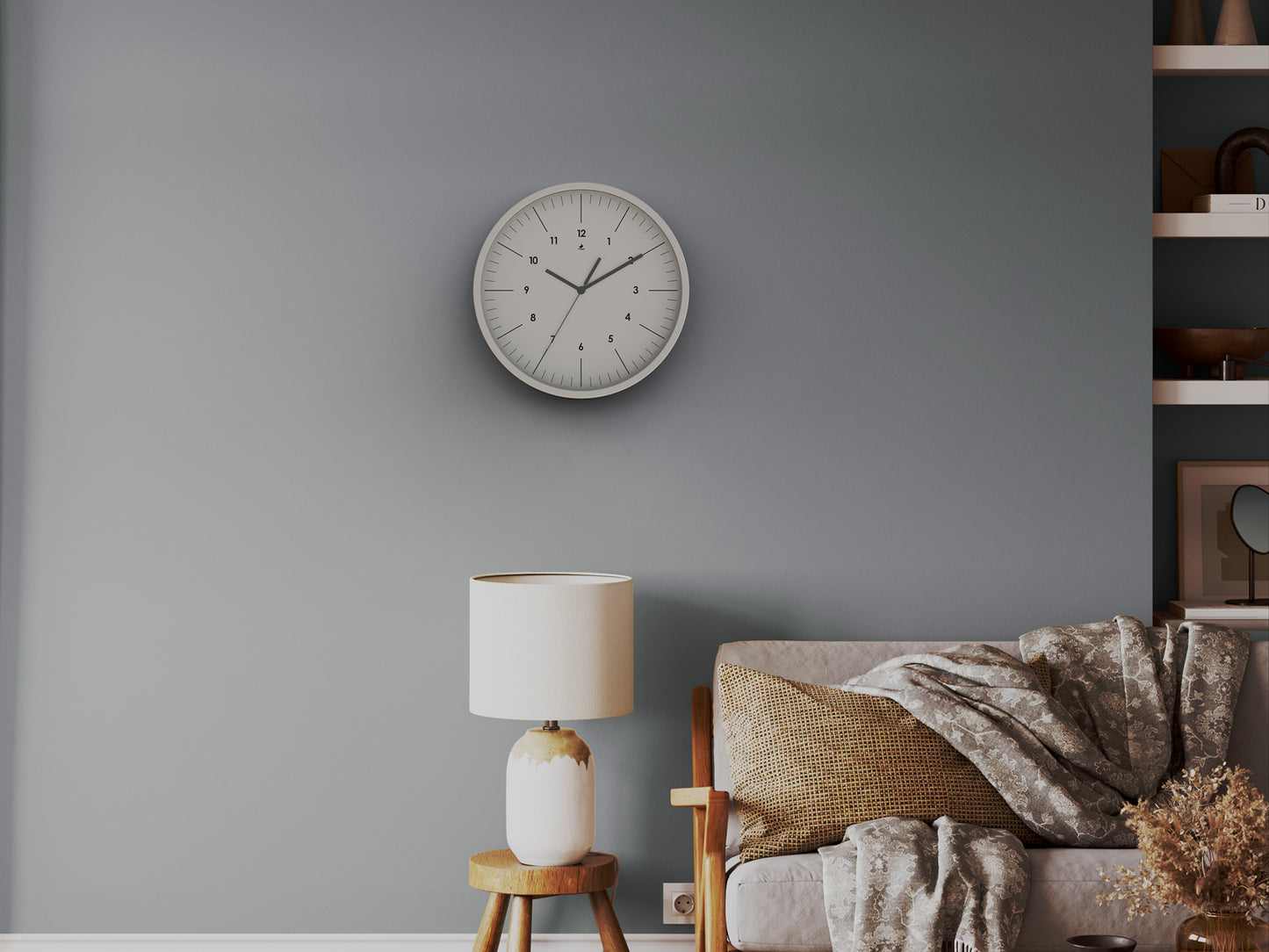 Progetti Wanduhr OnTime white