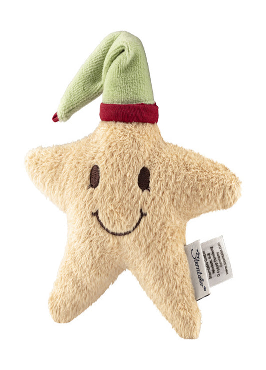Kuscheltier kleiner Stern in beige mit Rassel