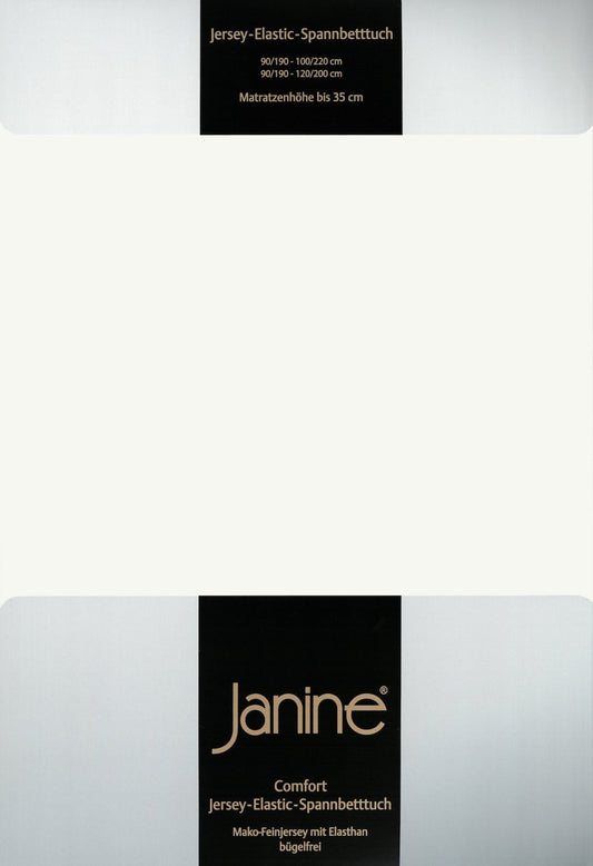 Janine Elastic-Jersey Spannbettlaken 200x200 ecru