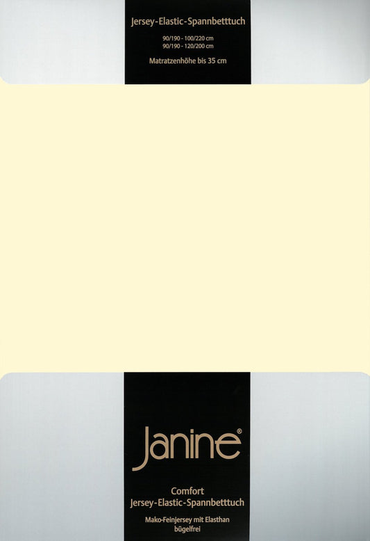 Janine Elastic-Jersey Spannbettlaken 200x200 champagner