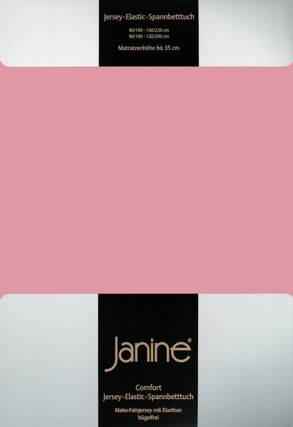 Janine Elastic-Jersey Spannbettlaken 200x200 altrosé
