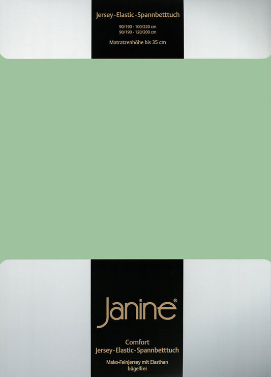 Janine Spannbettlaken Elastic-Jersey lind 5002
